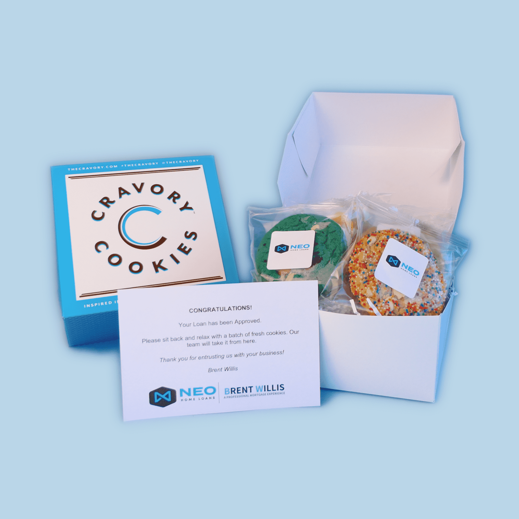 Half Dozen Gift Box + Logo Stickers + Logo Notecard ($25)