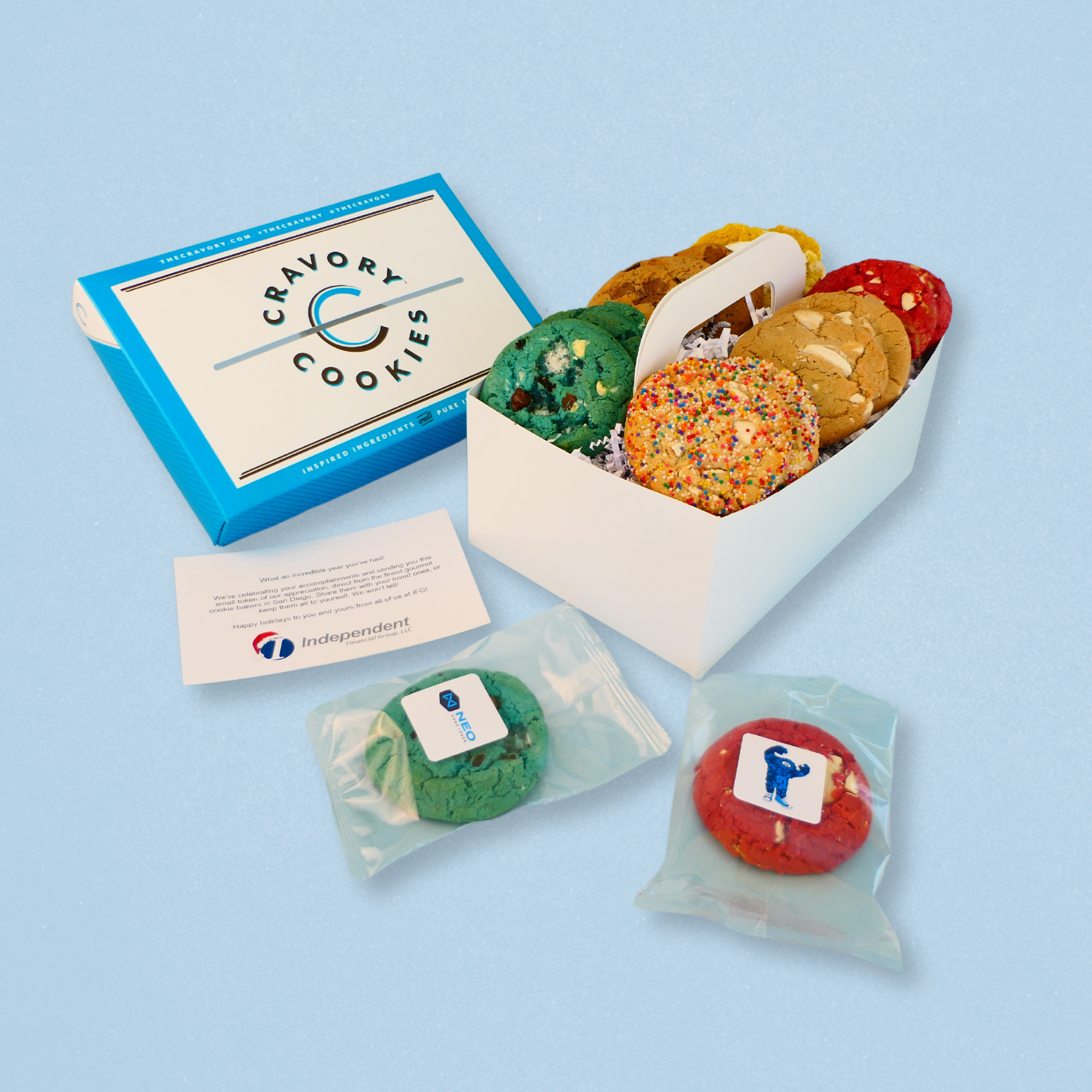 One Dozen Gift Box + Logo Notecard +Logo Stickers ($35)